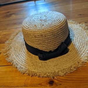 Straw boater hat